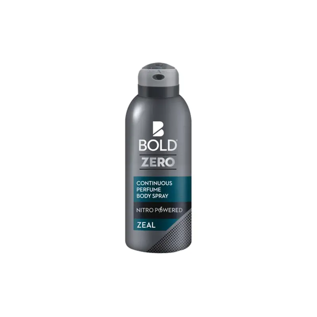 Bold Zero Continuous Perfume Body Spray Zeal 120ML
