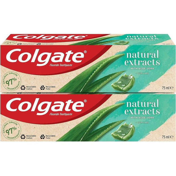 Colgate Naturals Aloe and Green Tea Gum Care Toothpaste 75ml Pack Of 2