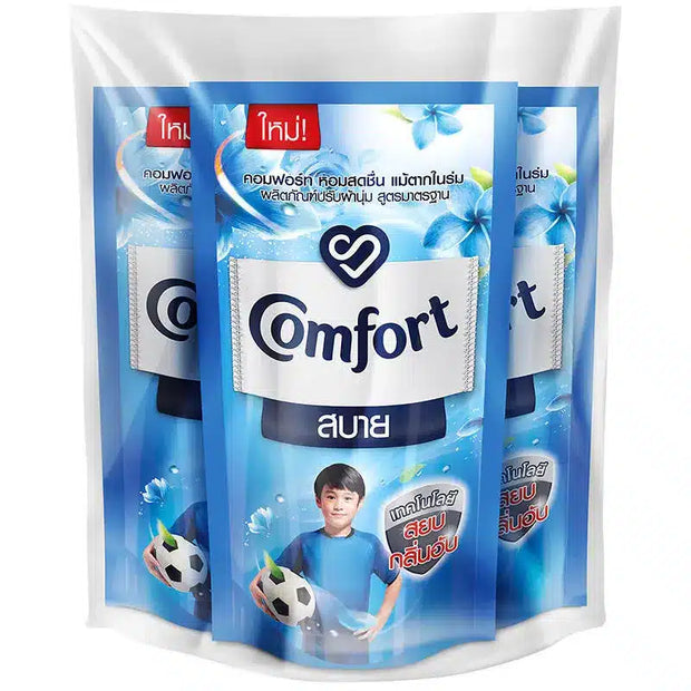 Comfort Fabric Softener Refill Bag 580ml Blue Pack Of 3