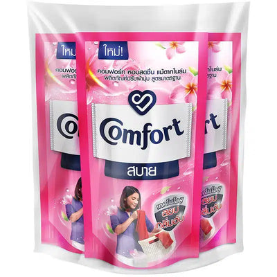 Comfort Fabric Softener Refill Bag 580ml Pink Pack Of 3