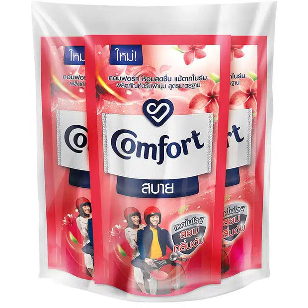 Comfort Fabric Softener Refill Bag 580ml Red Pack Of 3