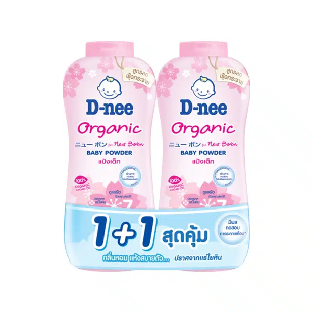 D-Nee Organic Sakura Baby Powder 350g Twin Pack
