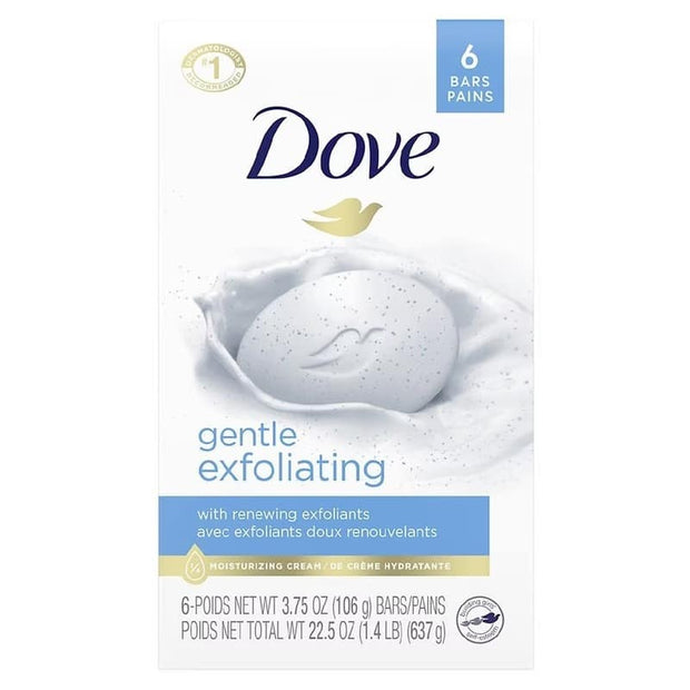 Dove Beauty Bar Gentle Exfoliating 106Gram Pack Of 6X USA