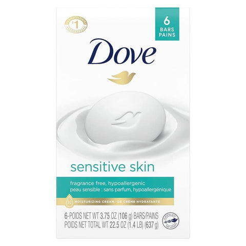 Dove Beauty Bar Sensitive Skin 106Gram Pack Of 6X USA