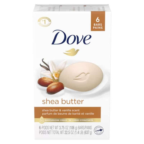 Dove Beauty Bar Shea Butter 106Gram Pack Of 6X USA