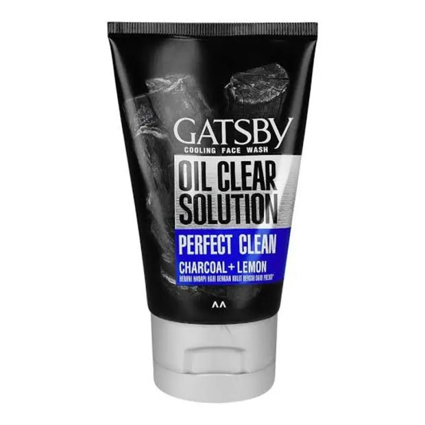 Gatsby Men Oil Clear Solution Perfect Clean Charcoal + Lemon Face Wash 100ML