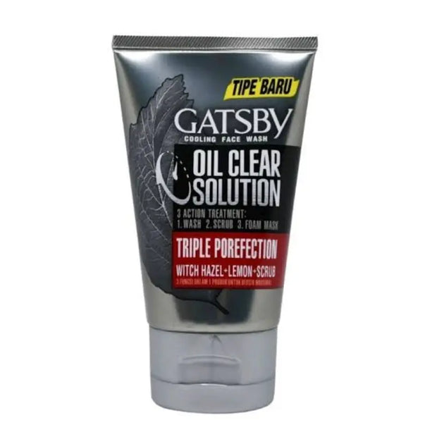 Gatsby Men Oil Clear Solution Triple Porefection Face Wash 100ML