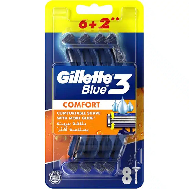 Gillette Blue3 Comfort Razor 6 + 2 Bag