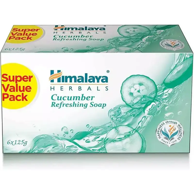 Himalaya Cucumber Refreshing Soap 125g Pack of 6
