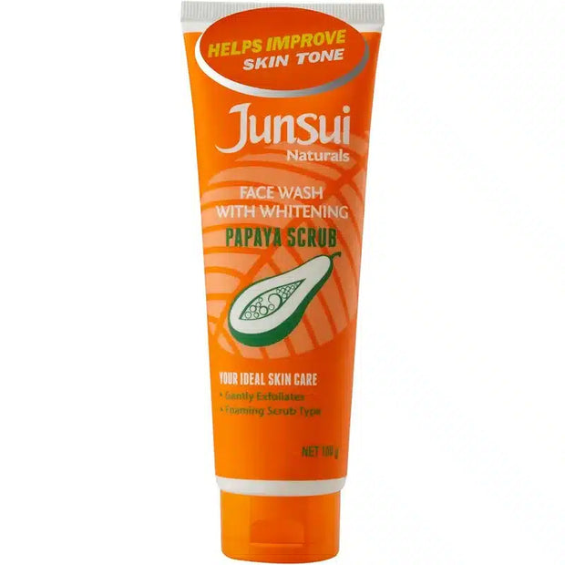 Junsui Naturals Face Wash Papaya Scrub 100Ml