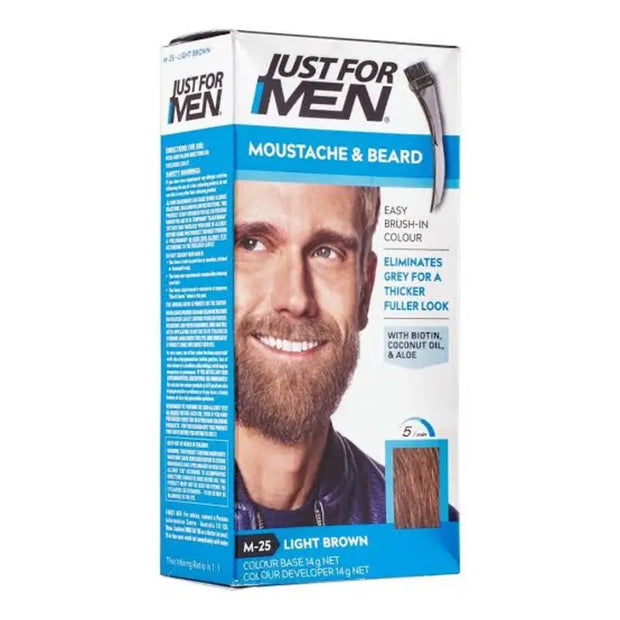 Just For MEN Moustache And Beard Hair Color M 25 Light Brown