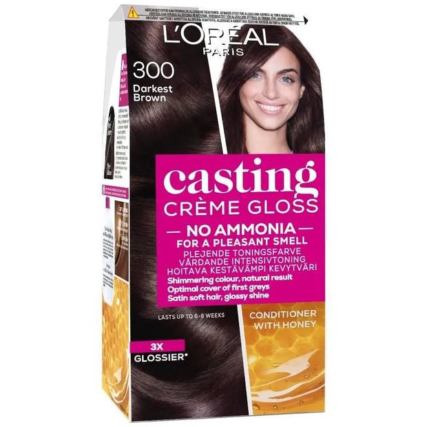 Loreal paris 300 Darkest Brown Casting Creme Gloss No Ammonia