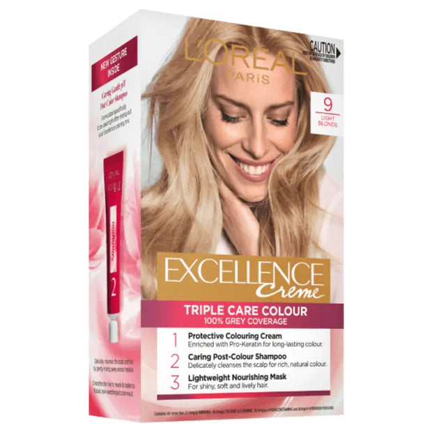 Loreal paris 9 Light Blonde Excellence Creme New