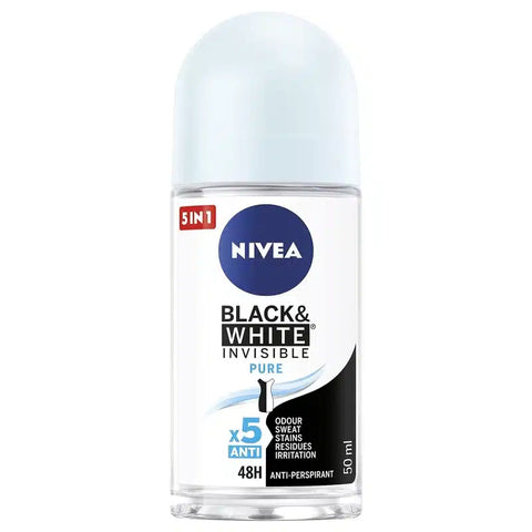 Nivea Black White Invisible Pure 48H Roll On 50ML