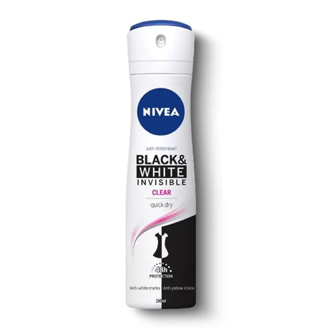 Nivea black & White Invisible Clear Female Body Spray 150ML