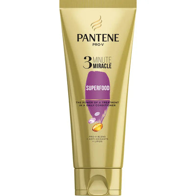 Pantene 3 Minute Miracle Superfood Conditioner 200ml Tube