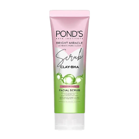 Ponds Bright Miracle Scrub CLAY BHA Facial Scrub 100ML