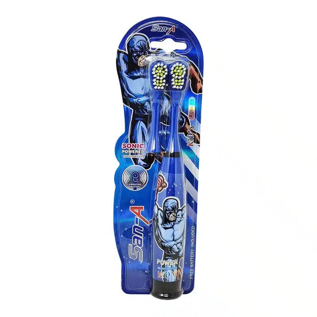 San-A Sonic power Kids Battery Tooth Brush With One Extra Brush For Boy