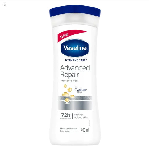 Vaseline Advance Repair Fragrance Free 72H Healthy Body Lotion 400ML vaseline