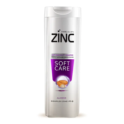 Zinc Anti Dandruff Shampoo Soft Care Almond 340ML
