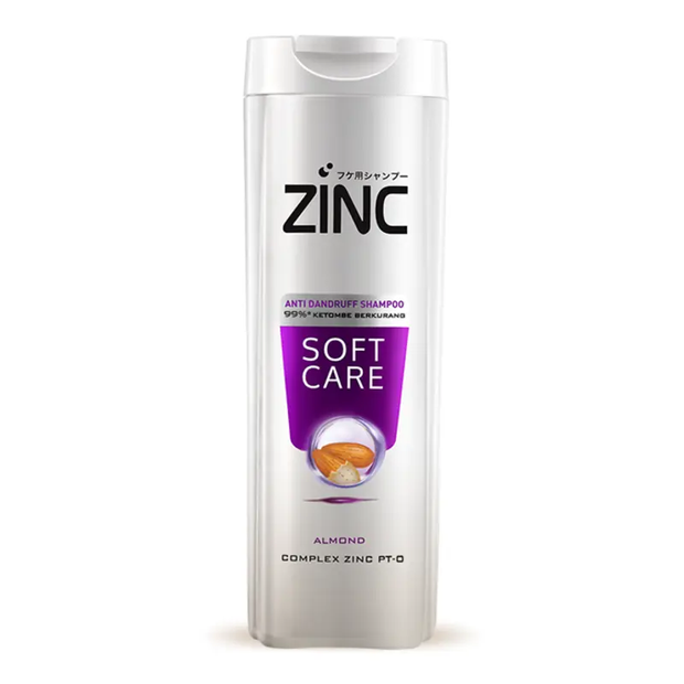 Zinc Anti Dandruff Shampoo Soft Care Almond 340ML
