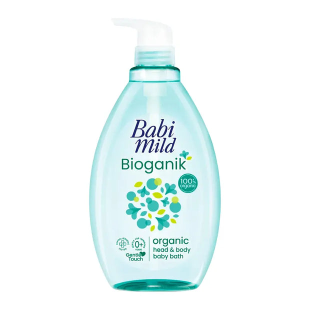 babimild Bioganik Organic Head Body Baby bath 380Ml